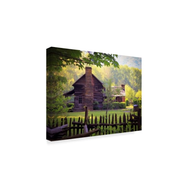 J.D. Mcfarlan 'Oconaluftee Village' Canvas Art,35x47